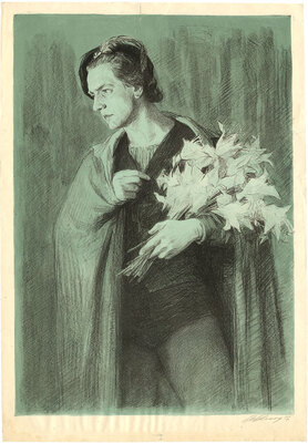 Лянглебен Моисей Вольфович. Юрий Жданов в образе Альберта в балете Адольфа Адана «Жизель» в постановке Большого театра СССР